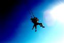 Skydiving - opening parachute